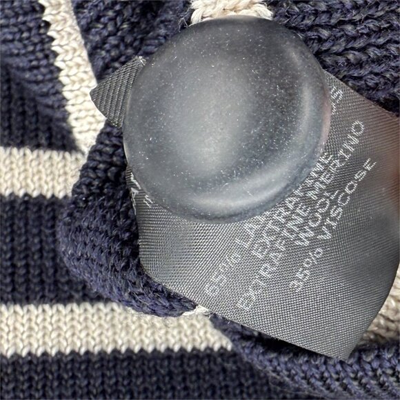 ISABEL MARANT Runway "Hatfield" Stripe Wool Sweater Navy 2025 Misty Copeland - Picture 7 of 9